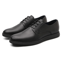 Leather Men Casual Shoes Smart Business Work Office Lace-up Dress Shoes Lightweight Men Shoes XX1234-25